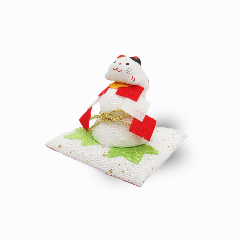 ねこのお散歩 A.鏡餅